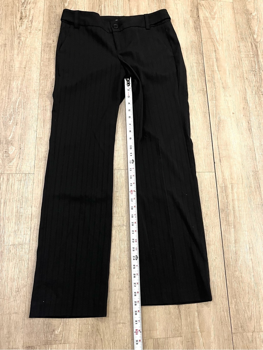 G.H. Bass Black Dress Pants with Subtle Stripes 4 - Picture 9 of 13